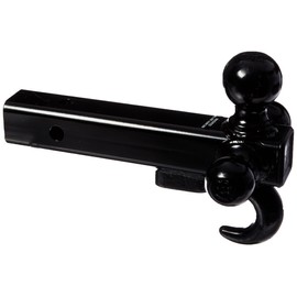 Buyers Products Tri-Ball Hitch Tubular Shank with Black Balls and Recovery Hook (1802208)