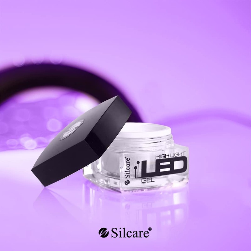 Silcare High Light Led Gel Violet 30g clear