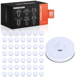 A-Premium 50PCS Nylon White Wheel Opening Molding Clips Compatible with Mini Cooper 2002-2008