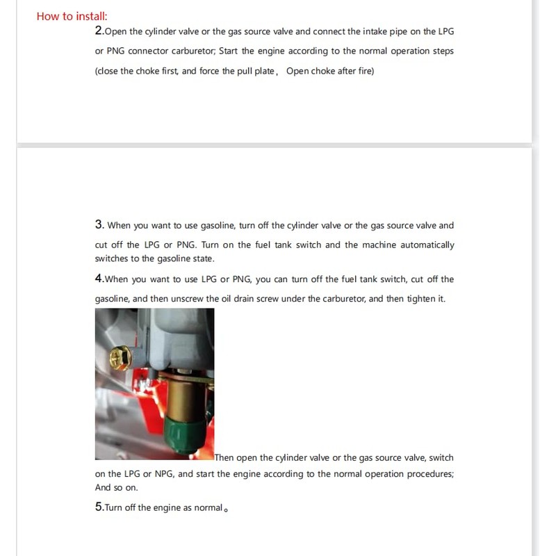 Natural Gas Conversion Kit Compatible with Duromax XP12000EH Generator 12KW