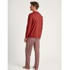 CALIDA Relax Imprint Men's Short Pyjamas 100% Cotton, Ochre Red