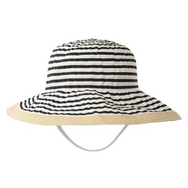 Magracy Baby Kids Girls Summer Sun Protection Foldable Straw Hat Beach Hat, navy