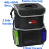 EPAuto Waterproof Car Trash Can with Lid and Storage Pockets,