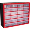 Akro-Mils 24-Drawer Plastic Drawer Storage Cabinet for Garage Organization, Bead