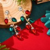 Christmas Light Bulbs Earrings for Women Holiday Colorful Bulb Earrings