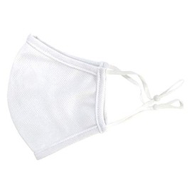 ZIP CORPORATION 85550 Mask, For Spring and Summer, Cool, Washable, Cloth Mask, Easy to Breathe 3D Structure, Ear Lace, White, Adults, Regular, Large Size