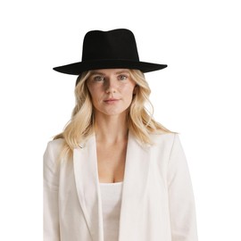 Gigi Pip Fedora Crown Black S-M