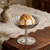 CONGARTENO Vintage Stainless Steel Dessert Cup 4.37In High Footed Ice
