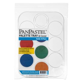PanPastel PP35010 Palette, Tray with Lid, 10 Colours White 2-Pack