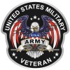 ProSticker Army Veteran Decal USA Flag Eagle Military 4" ProSticker