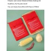 VASANA 4PCS Reusable Microwave Potato & Corn Cooker Bags, Red,