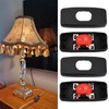 ECSiNG 4 pieces intermediate switch, black, 2-pole, rocker illuminated 250