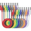 Cleqee Pack of 10 Stackable Banana to Banana Plug Test