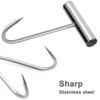 Stainless Steel 8 inch Hooks T-Handle Meat Boning Hook for