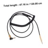 jojofuny 2pcs Wired Control Spring Audio Cable for Headphones Flexible