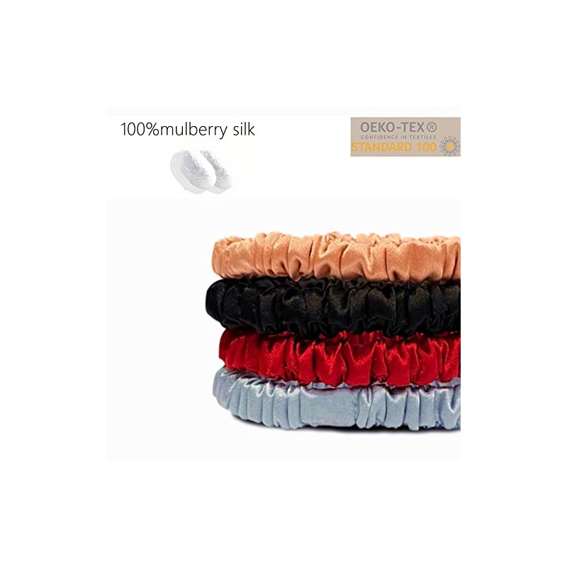 Suncdelv Silk, coleteros 100% de seda para el cabello, 22