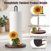 Sunflower Paper Towel Holder,Resin Sunflower Kitchen Decor