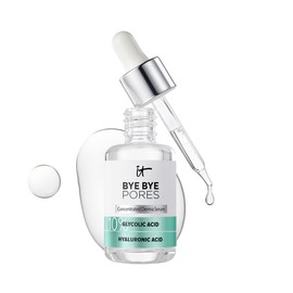 IT Cosmetics IT Cosmetics Bye Bye Pores 10% Glycolic Acid Face Serum - Visibly Minimizes Pores In 1 Week & Gently Exfoliates to Help Refine Skin's Texture - With Hyaluronic Acid for Hydration -1 Fl. Oz