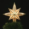 GE 10-in Capiz Lighted Incandescent Capiz Star Christmas Tree Topper