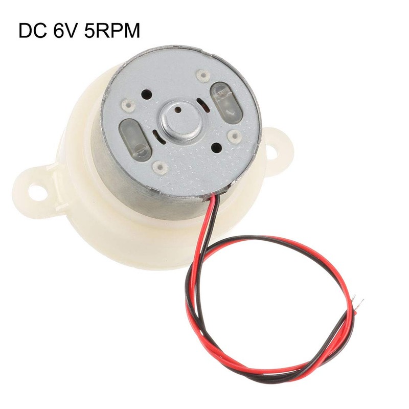 uxcell 2PCS DC 6V 5RPM High Torque Rotary Speed Dual