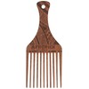 AFROPICK Wood Hair Pick for Long, Thick, Curly, & Afro