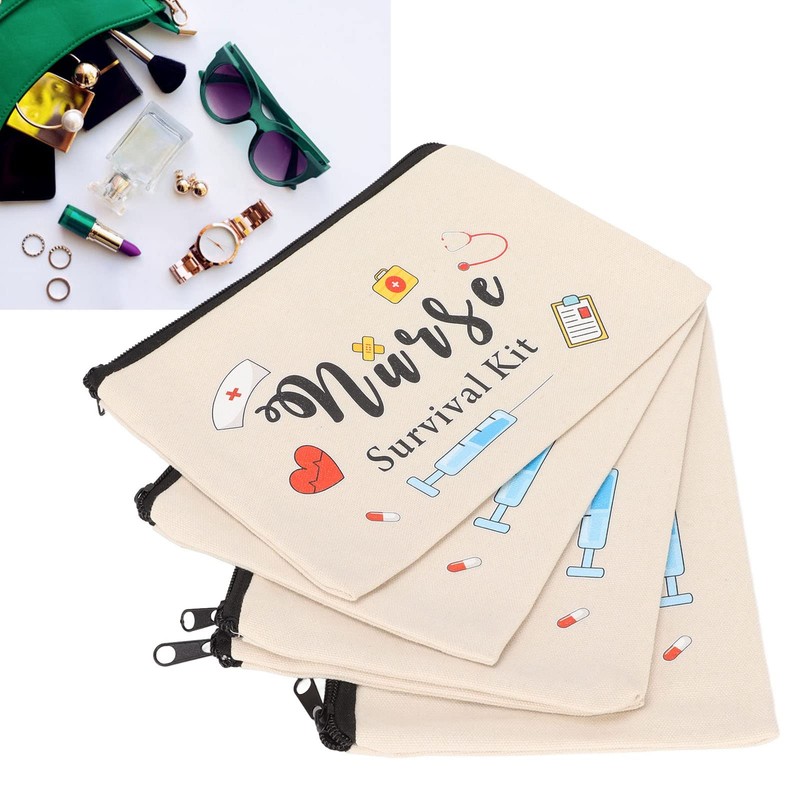 Nurse Survival Kit Bag, 5 Pieces Make Up Bag Cute