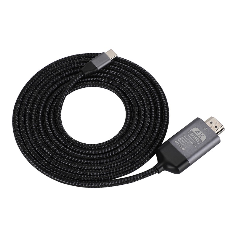 Type C to HDMI Cable 4K60hz Aluminum Shell Woven 2M