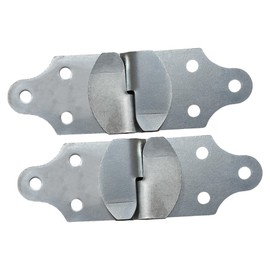 A.A 2 Sets Utility Trailer Wood Panel Side Straight Bracket, 4 Pack, 2 Joints, Zinc Plated Steel