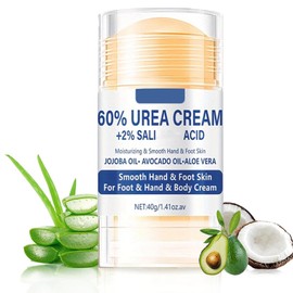 Urea Cream 60 Percent for Feet - Urea Foot Cream for Cracked Heel Repair & Dry Skin Treatment - Hard Skin Remover Moisturiser - Intensive Foot Care for Very Dry Feet - Hands & Foot Skincare