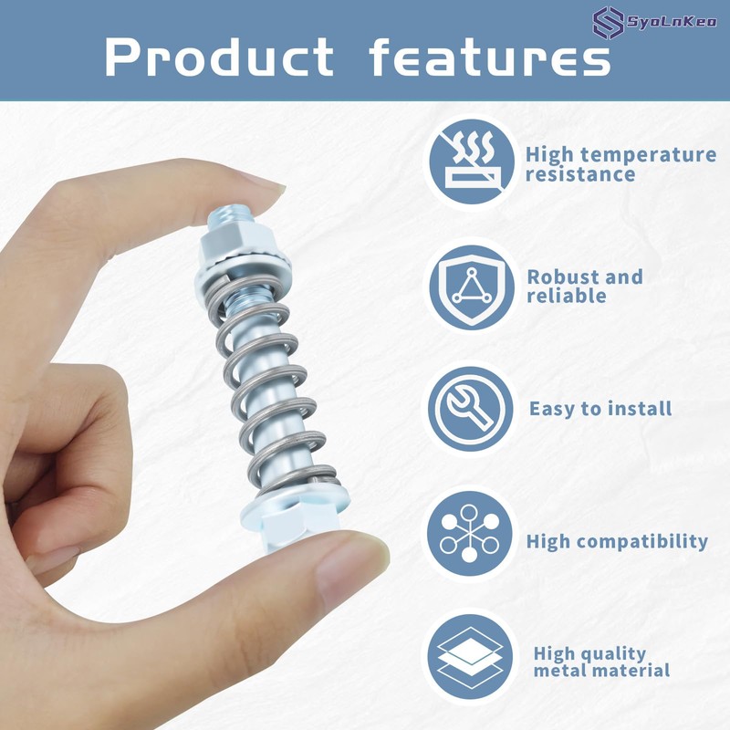 4PCS Premium Exhaust Manifold Fastener Kit – M10x1.5mm High-Temp Flange