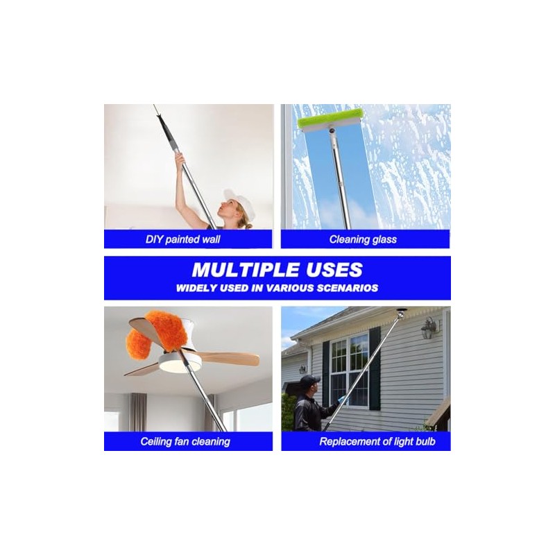 Extension Pole 1.3-4.8 ft Long Paint Roller Telescopic Extendable Poles
