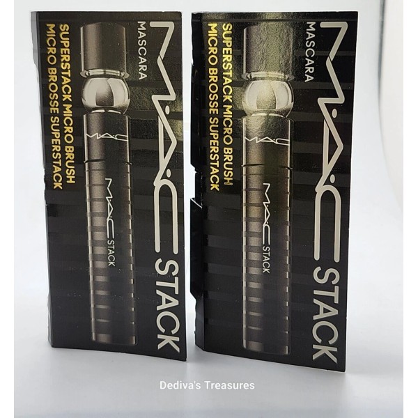 M·A·C MACStack Lash BLACK Mascara ~ Superstack Micro Brush ~Travel