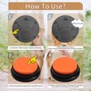 BUYVIKAY Set of 6 Colours Dog Button, Buzzer with Recording