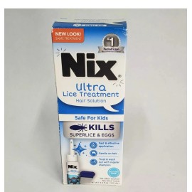 Nix Ultra Lice Removal Kit Lice Treatment Hair Solution 3.4 Fl. Oz EXP: 11/25