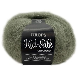 Frida's Wollhaus Drops 25 g Kid-Silk Mohair & Silk Lace Yarn Fluffy 47 Colours (34 | Sage Green)