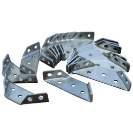 Stainless Steel Multifunction Triangle Corner Brace, Multi-Angle Joint Fastener, Shelf Support Connector Bracket 2.7"x0.9" (Set of 16)