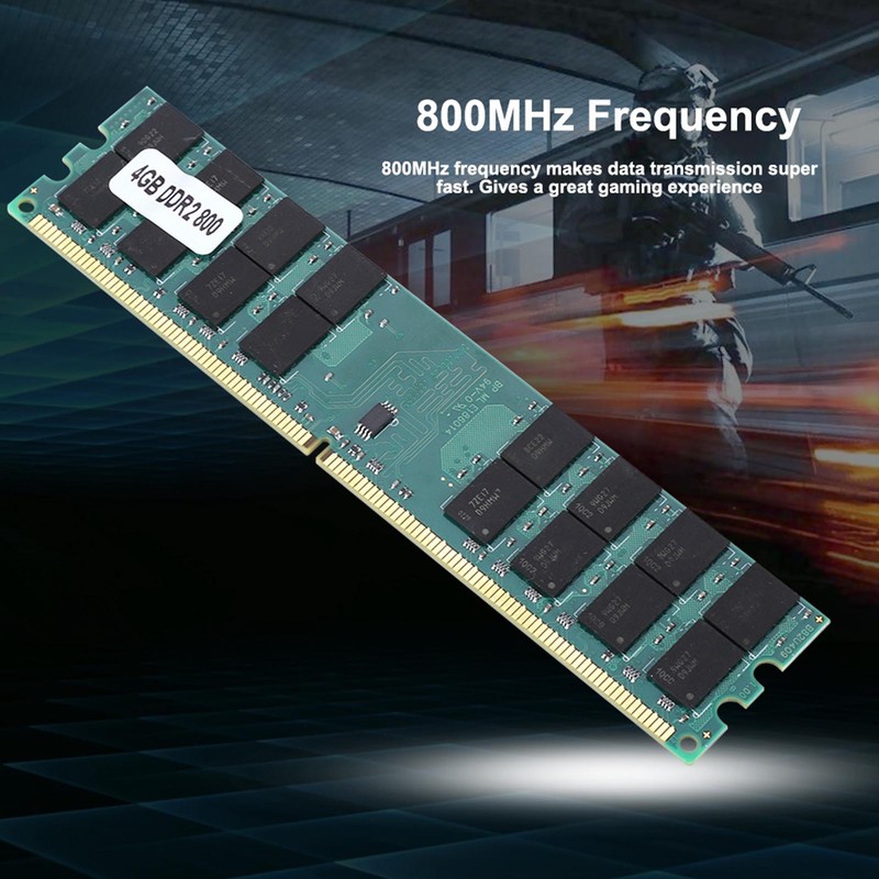 4GB Large Capacity DDR2 Memory Module 800MHz Fast Data Transmission
