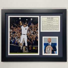 Legends Never Die, Inc. Derek Jeter | 2021 Hall of Fame Class | 12"x15" Framed Photo Collage