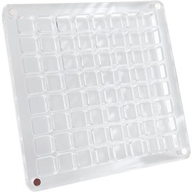 Seashell Display Case, Acrylic Magnetic Seashell Box, 64 Grids Square Sea Shell Organizer, Transparent Seashell Display Holder for Seashell Jewelry Bead Stone