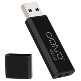 DIDIVO 128GB USB 2.0 Flash Drive, Small, Lightweight, Ultra Fast Data Transfer, Large Capacity, Read Up to 30MB/s Capable, USB Memory Stick, Data Transfer, Compatible with Windows PC (128GB)