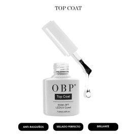 Obp Top Coat  7.5ml 12pzs Para Uñas Uv/led Gel Mayoreo