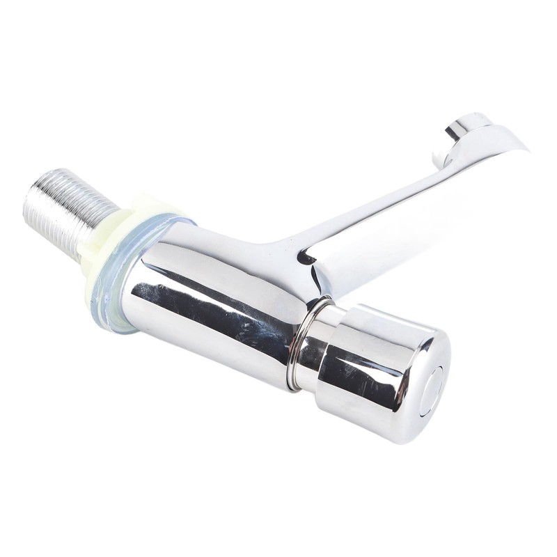 GLOGLOW Bathroom Tap Faucet Time Delay Faucet Plated Chrome Self