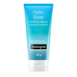 Neutrogena Hydro Boost Exfoliating Face Scrub - Hyaluronic Acid and AHA - Face Cleanser - Non-Comedogenic - 141g