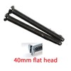 Black Nickel Flat Head Long Electrical Socket Switch Screws (10,
