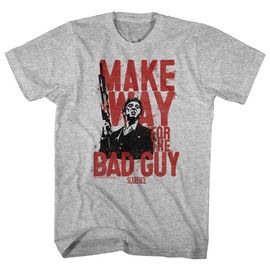 American Classics Scarface Gangster Crime Movie Al Pacino Make Way for Bad Guy Adult T-Shirt Tee Gray