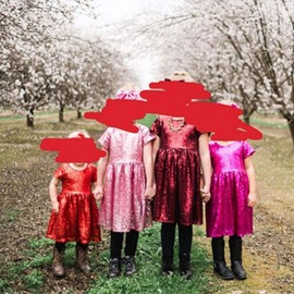 Cilucu Flower Girl Dress Baby Toddlers Sequin Dress Kids Party Dress Bridesmaid Wedding Gown Birthday Dress Hot Pink 5T-6T