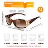 FEISEDY Trendy Polarized Y2K Sunglasses Wrap Around Butterfly Design Fashion