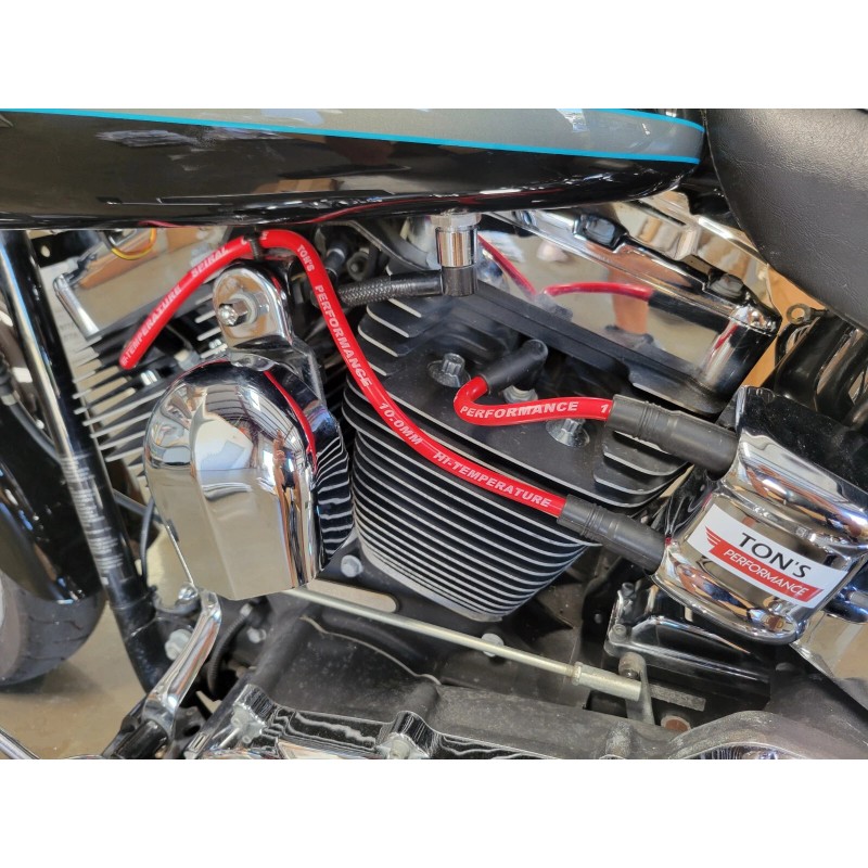 Ton's Performance White 10mm Harley Davidson Big Twin 99-17 FXD