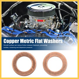 REPAIROCK M11 x 18mm x 1mm Copper Flat Washers Car Engine Sealing Gaskets Rings 30pcs Auto Replacement Parts