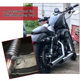 WOWTK Rear Shock Adjustment Spanner,universal Spanner wrench tool for Harley Softail Dyna Sportster Touring Road King Electra Glide Road Glide Street Glide Street 500 750 1200 883